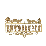 Brass Dashavatar Wall Hanging | 20.5" Antique Finish | Sacred Avatar Series | Traditional Temple Art | Home & Office Decor | Jaipurio